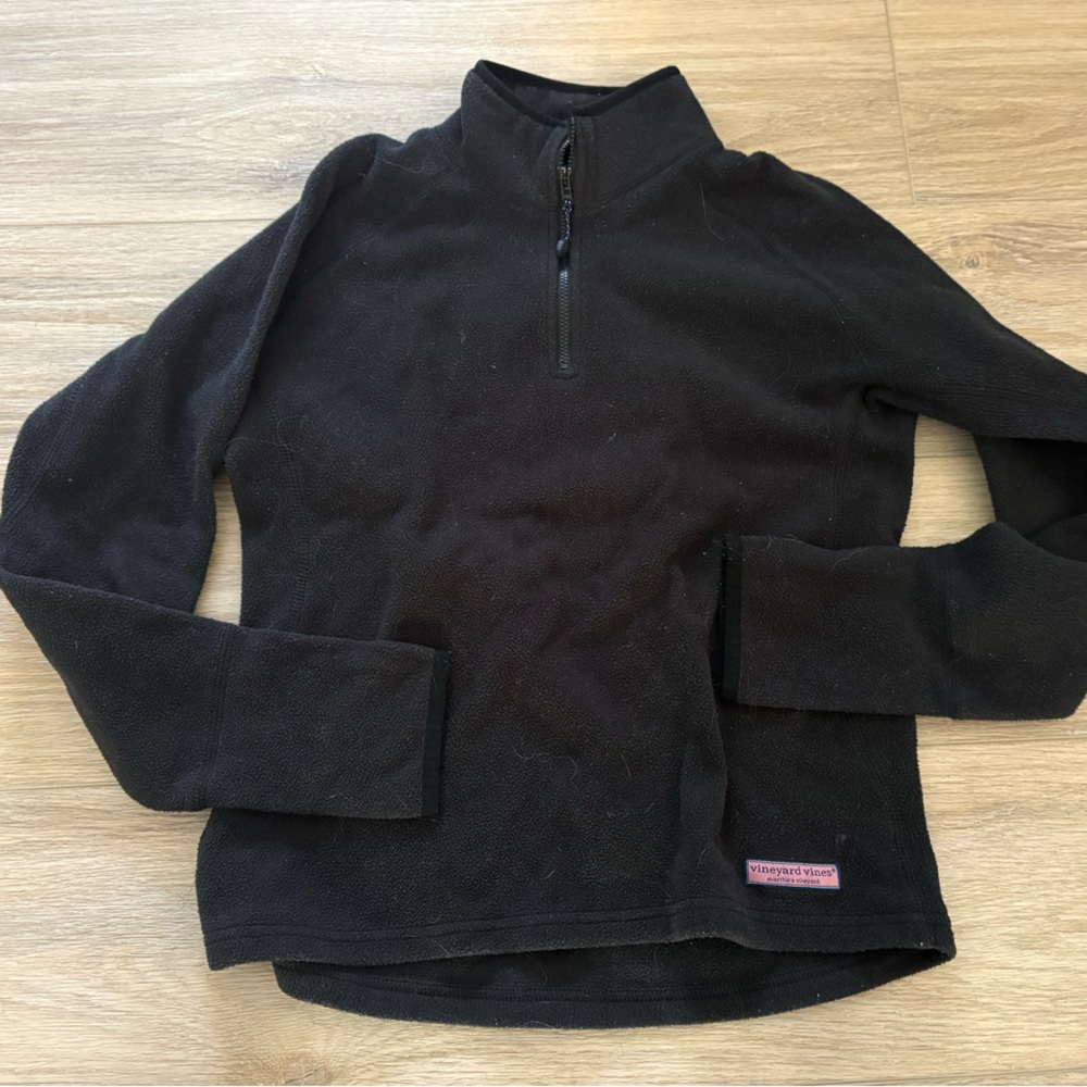 Vineyard Vines Quarter Zip Black XS